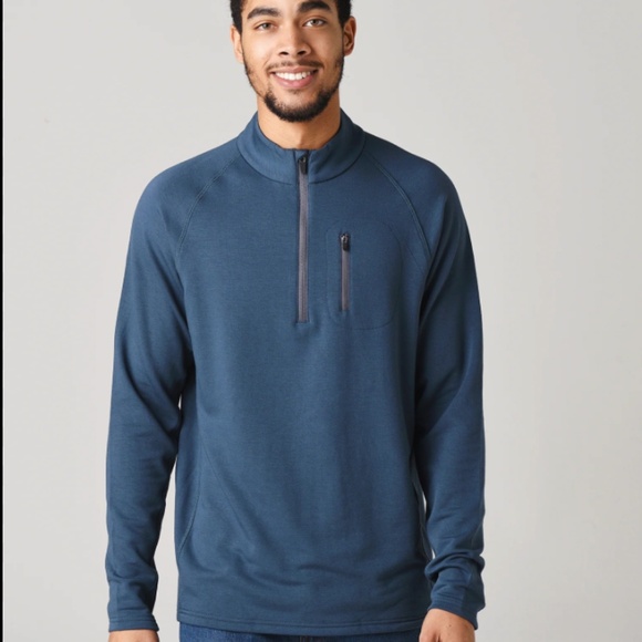 Free Fly Performance Bamboo 1/4 Zip Sweater L Gym Tennis Pickleball Golf Outdoor - Picture 1 of 10